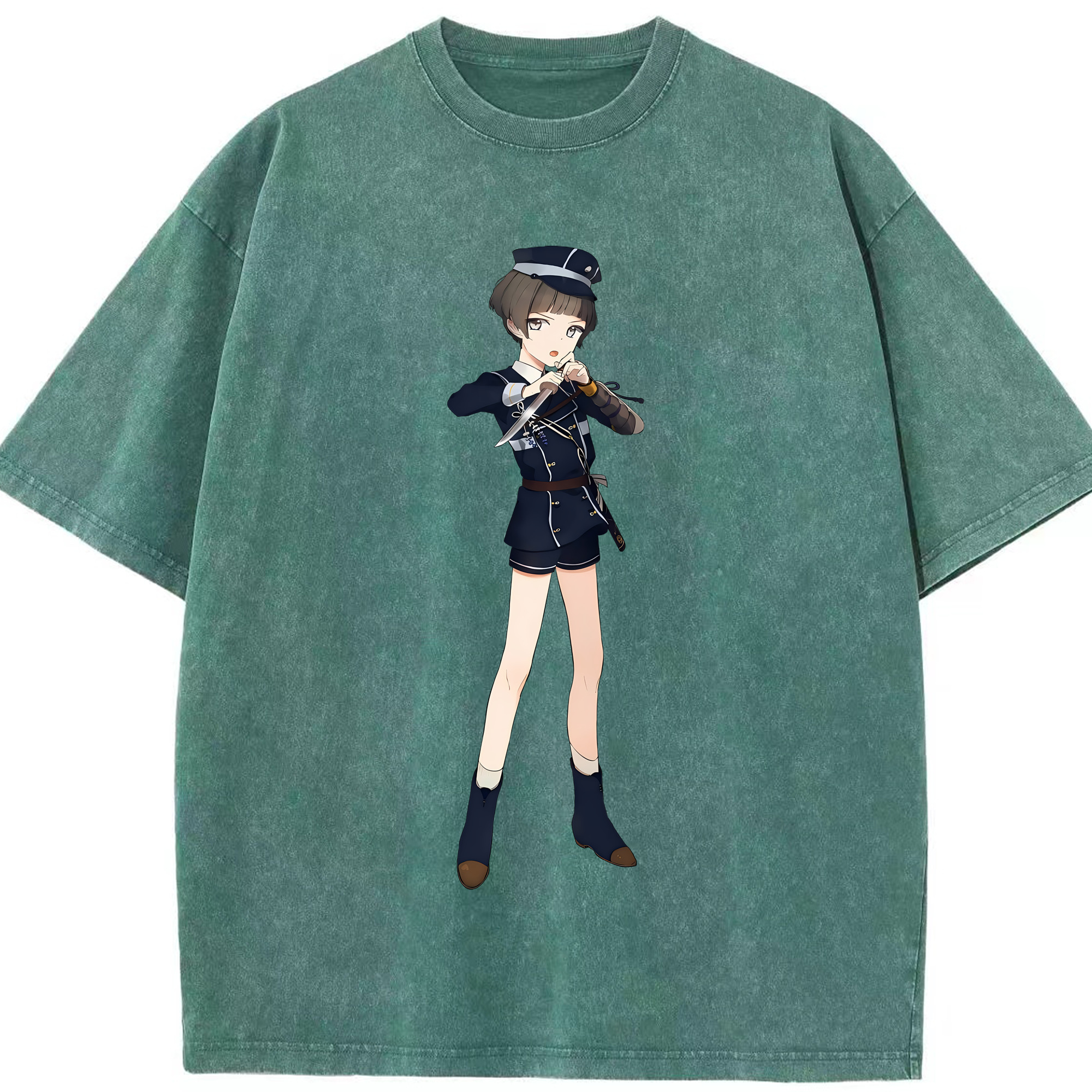 （画像用） 刀剣乱舞 Touken Ranbu 綿100% ヴィンテージ風 半袖Tシャツ（フロントプリント）
